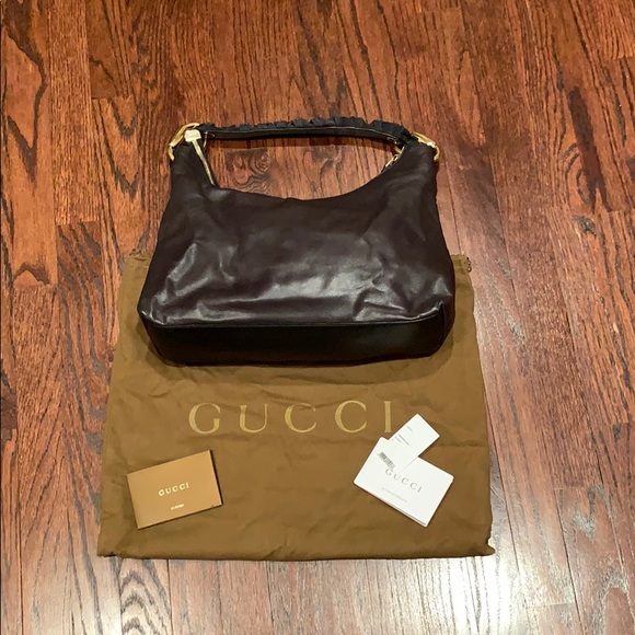 authentic black gucci hobo with dust bag - Picture 8 of 8